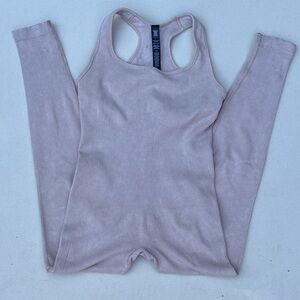 Savage X Fenty cream Ribbed Jumpsuite with razor back